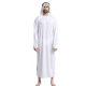 Halloween Carnival cosplay Arab Sheikh Prince Fancy Dress Male Pure White Middle East Dubai Clothes