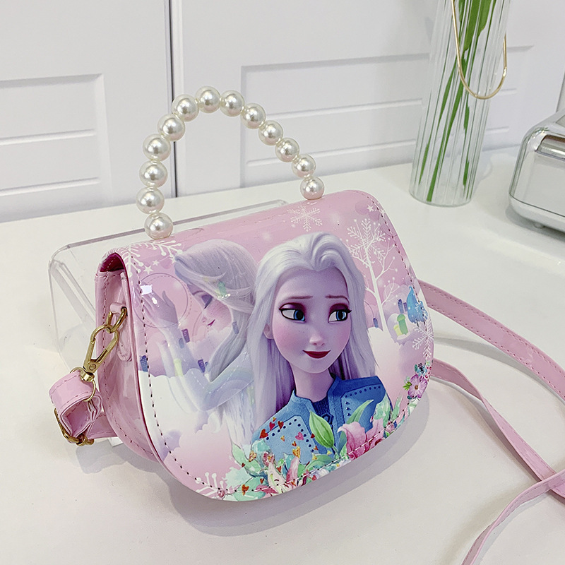 2024 nuevo bolso de hombro de hielo y nieve para niños de moda princesita salvaje fuera de la tendencia Aisha bolso de mensajero portátil lote