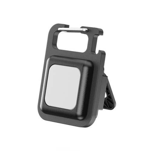 Mini Keychain Color-Changing Safety Warning Light Charging Portable Flashlight Outdoor Strong Magnetic Portable Emergency Mini Lamp