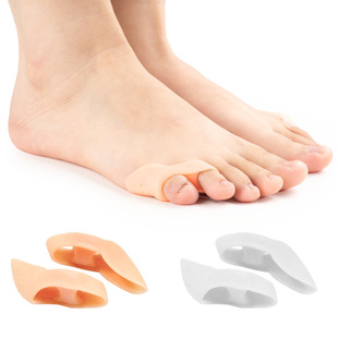 Double hole toe splitter small toe valgus orthosis sebs double hole thumb overlap valgus separator for daily night use