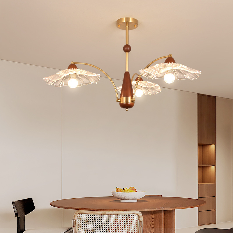 [Seleccionado estrictamente] Lámpara de sala de estar, luz nórdica, lujo, ambiente, lámpara principal de sala de estar, dormitorio de estilo antiguo, nueva lámpara Zhongshan 2025
