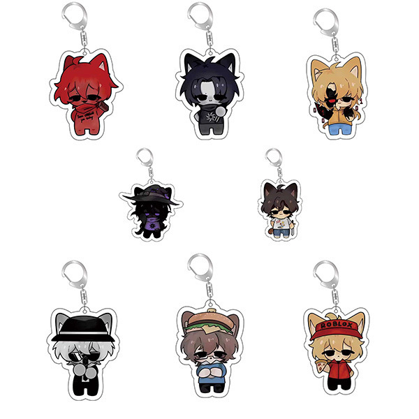 Forsaken Roblox game merchandise acrylic keychain Forsaken Roblox game merchandise acrylic keychain