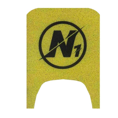 Electric vehicle foot mat | N190 Pure Black Thick Foot Mat - yellow-background-n1-logo-no9-n1-series
