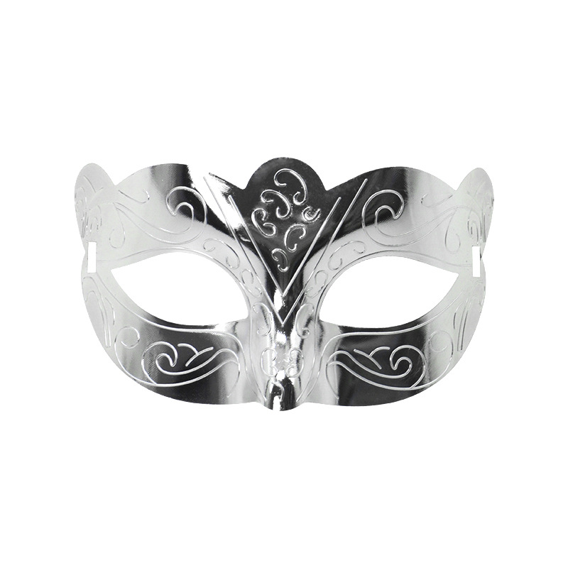 Venta caliente transfronteriza galvanoplastia calada Carnaval de Halloween multicolor de media cara Los hombres admiten máscara de fiesta máscara de bar