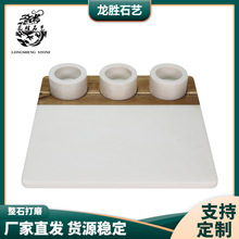 定制大理石西餐盘创意早餐盘拼接砧板意面牛排盘面包垫源头厂家