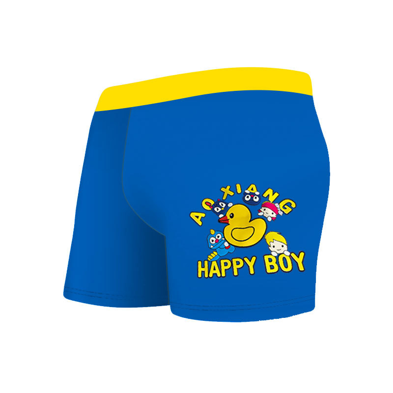 Bañador de natación para niños boxeador de buena calidad piscina de aguas termales estudiante bañador nylon masculino bebé traje de baño fábrica al por mayor