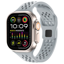 镂空网洞硅胶反扣表带适用苹果applewatchs11手表带iwatchs9876SE