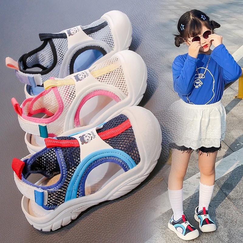 Children's Summer Mesh Breathable Sandals Fashionable Soft Soled Comfortable Sports Shoes For Boys And Girls Outdoor Hiking Shoes_voghion.com