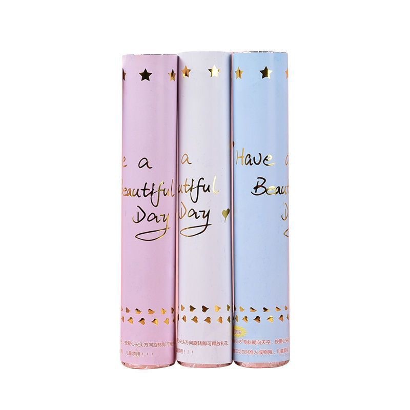 Saludo de macaron, manual de mano, tubo de spray, tubo de fuegos artificiales, boda, boda, escuela, boda, cumpleaños, fiesta en vivo