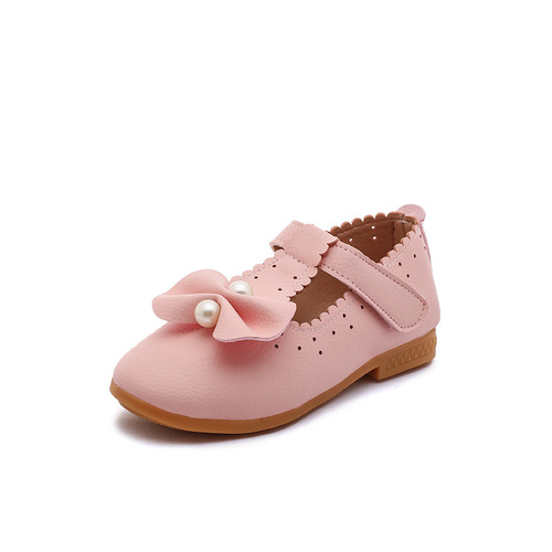 Princess Shoes with Butterfly Bow for Girls 2026 Spring and Autumn New White Leather Shoes for Little Girls, Paired with Skirts, Soft Sole Children's Single Shoes