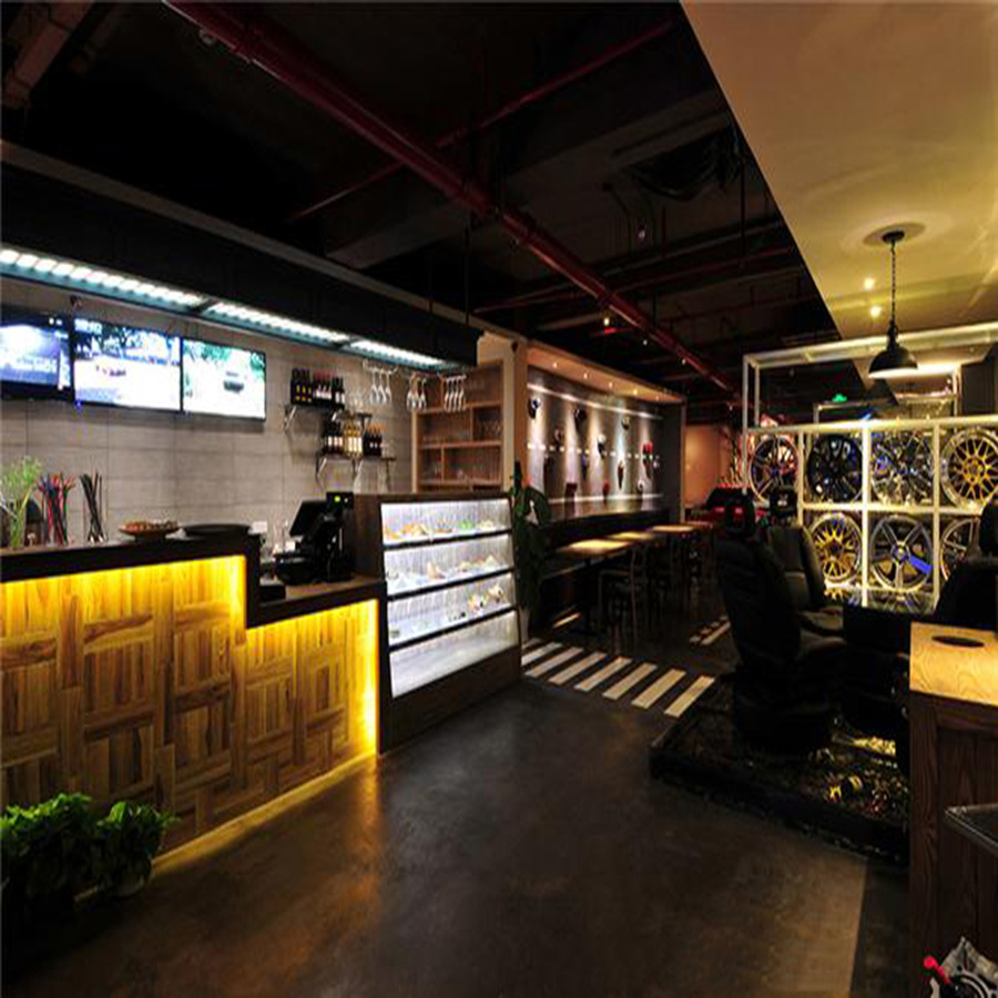 上海办公室商场专柜食堂餐厅冷饮栗子店炒货专柜装修施工图SI设计