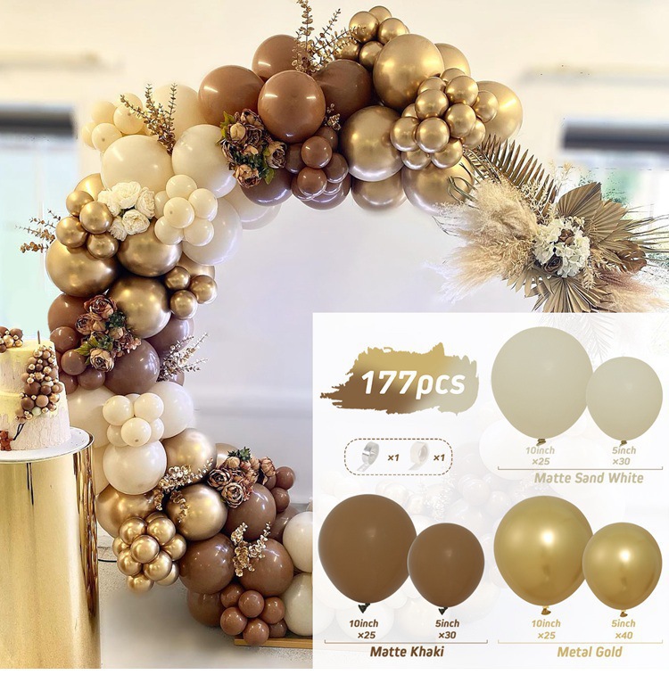 Amazon vintage arena platino globo cadena cumpleaños fiesta globo traje boda Fondo pared boda diseño