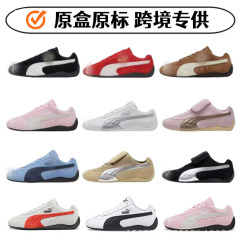 莆田靴ビハーマスピードキャットレーシングシューズROSEパク・チェヨンと同じスタイルのレトロなスエードレザーカップル薄底靴