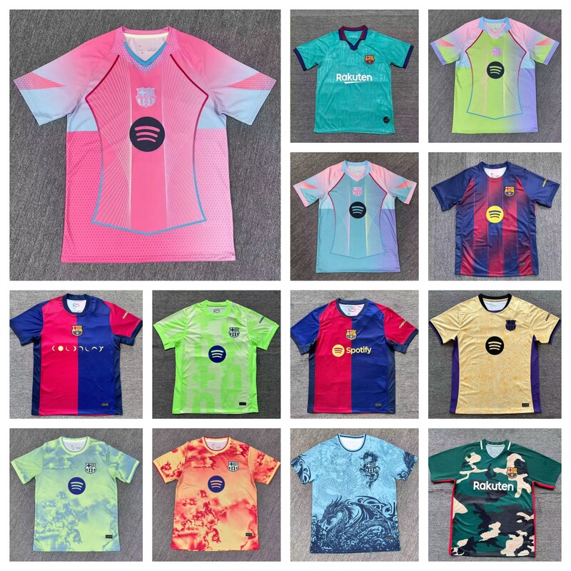 25-26 Club Football Jersey Barcelona Jersey Sports T-Shirt 2425 Season Fan Version Barcelona La Liga