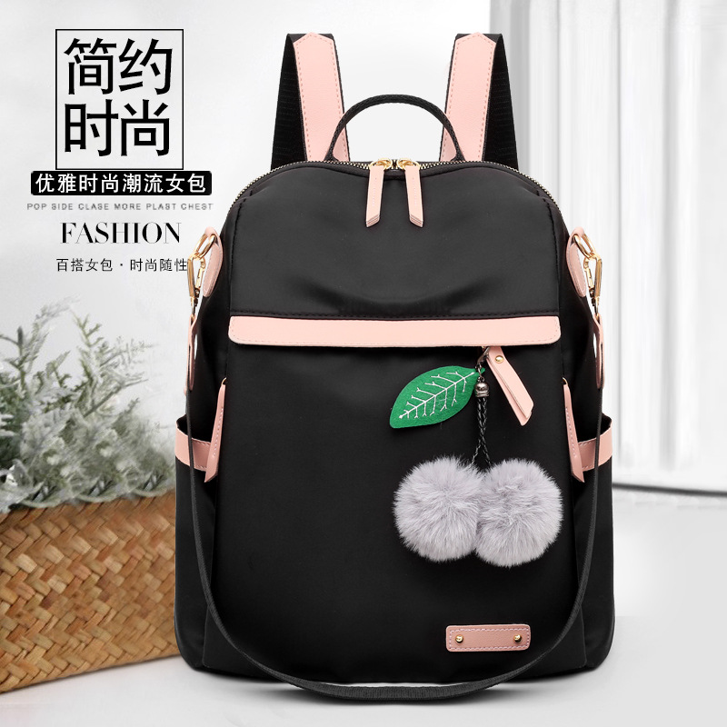Bolsos para mujer 2023 nueva mochila de tela Oxford para mujer casual moda contraste color mochila multifuncional mochila escolar al por mayor