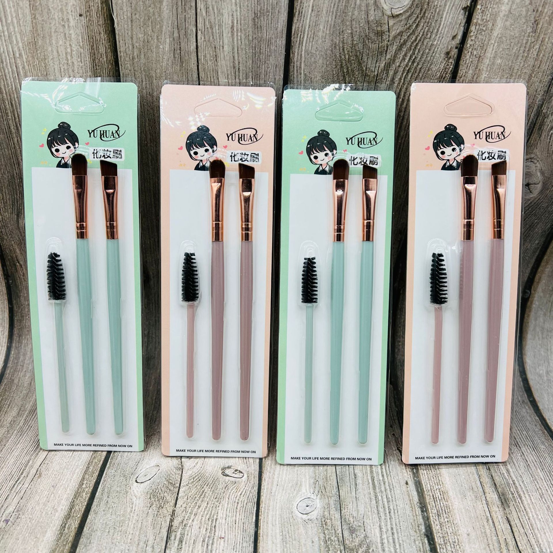 Cepillo de maquillaje traje cepillo de maquillaje herramienta Cepillo facial cepillo de color cepillo suave cabello dos yuanes tienda de tres yuanes suministros de maquillaje