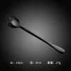 Cross -border long -handle stirring spoon stainless steel skull coffee spoon spoon spoon spoon seasoning extra creative ice spoons dessert spoons