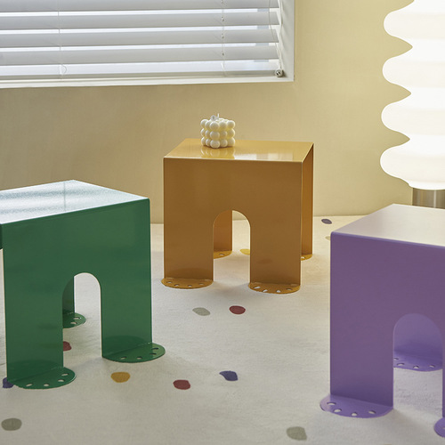 New product launched: corner table, side table, Nordic living room, small apartment, iron simple coffee table, small table, household shoe changing stool