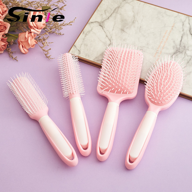 Cross-border peluquería peine masaje peine traje peluquería cojín de aire peine airbag peine de plástico placa grande peine Oval curling peine