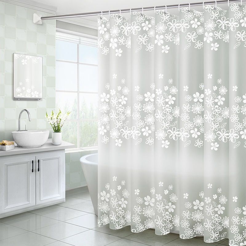 Bathroom Shower Curtain Shower Curtain Simple Bathroom Curtain Set No Drill Partition Curtain Curtain