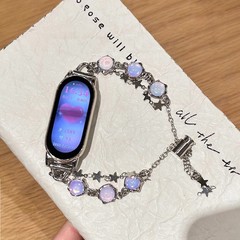 Xiaomi Mi Band 9 ストラップ新しい 8 キャッツアイブレスレット交換用リストバンド 10 女性の夏のファッション個性に適しています