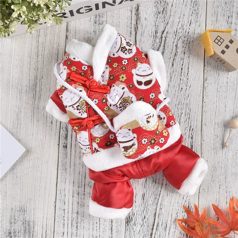 Новогоднее платье Одежда для собак и кошек Маленькая, средняя и большая собака Fadou Осенне-зимняя одежда Продукция Фабричный магазин