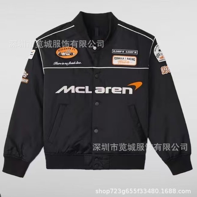 F1 Racing Suit Embroidered Jacket Motorcycle Cycling Suit Cross-Border Baseball Suit Flight Suit Cotton Jacket Custom-Made