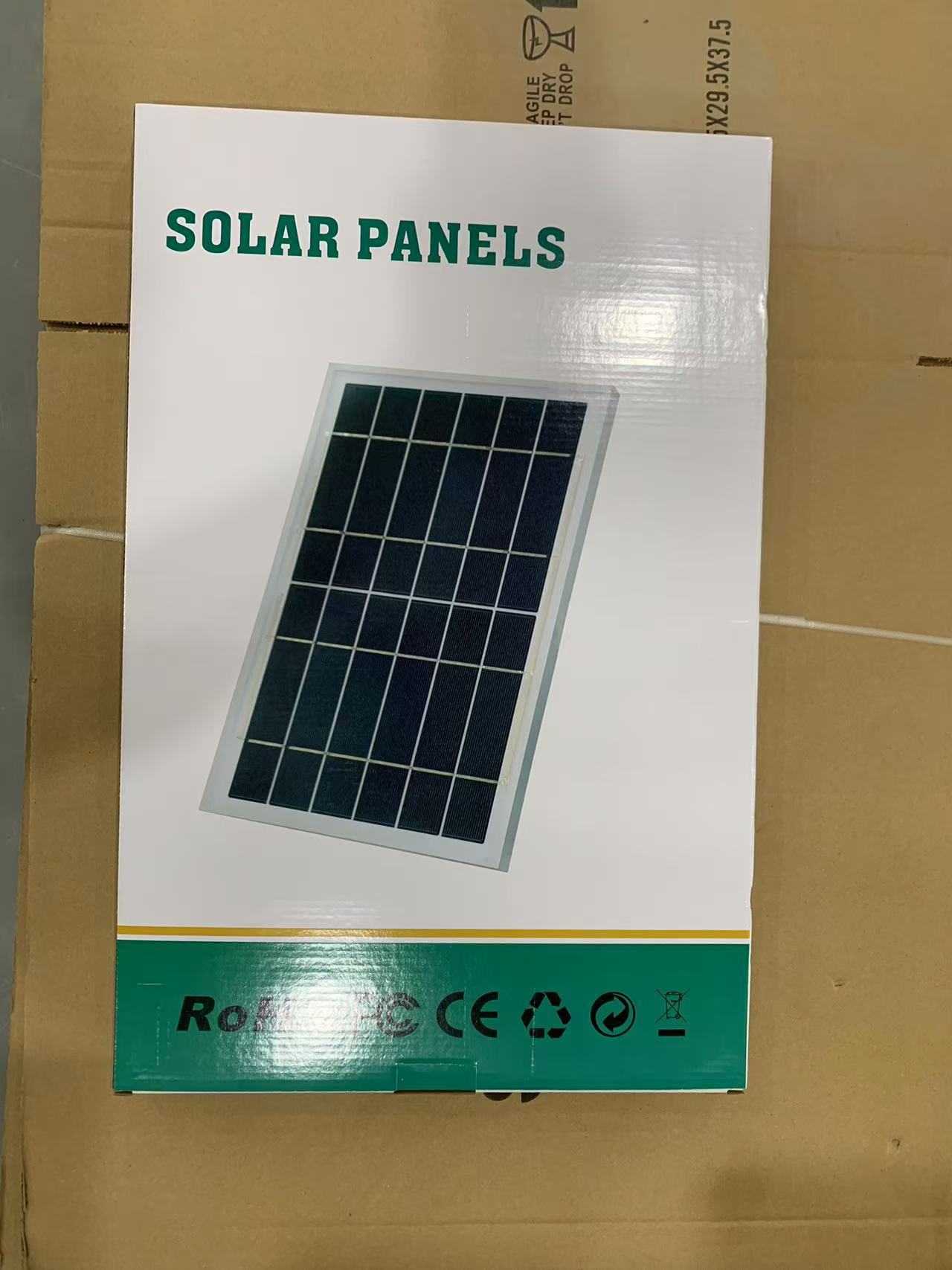 6v6w panel solar con regulador de voltaje 5v panel solar teléfono móvil electrónica panel de carga solar