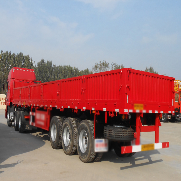 栏板式自卸半挂车  厂家定做栏板式半挂车  轻型栏板式半挂车