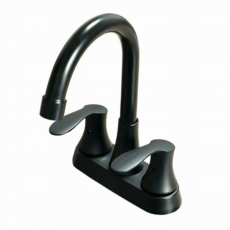 Cross-Border North American 304 Stainless Steel 4inch 8inch Basin Double-Hole Hot and Cold Faucet American Basin Faucet Cross-Border North American 304 Stainless Steel 4inch 8inch Basin Double-Hole Hot and Cold Faucet American Basin Faucet