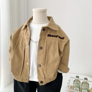 Boys' Outwears Spring & Fall 2025 New Kidsren's Korean Style Jackets for Small and Medium-Sized Kidsren Handsome Casual Tops Trendy Cross-Border