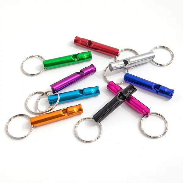 Small whistle outdoor first aid emergency equipment whistle toy gift aluminum alloy whistle 4.7*0.9cm whistle