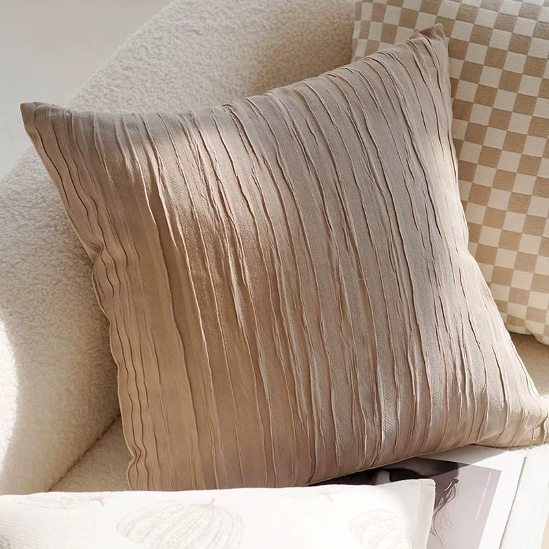 Creamy high -end retro style knot pillow pillow sleeve sofa bed on the brown bed on the waist on the waist pillow and cushion with core bay windows
