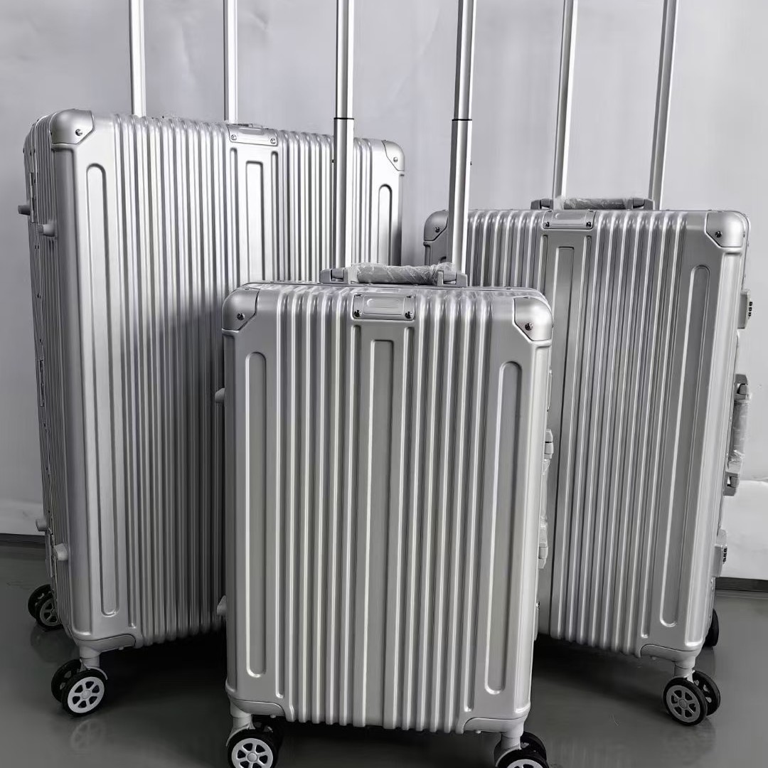 铝框拉杆箱高颜值万向轮拉杆箱多功能铝框行李箱可加LOGO