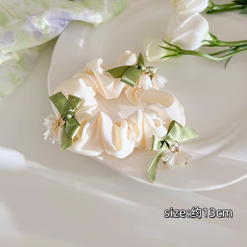 Pequeño, fresco y dulce, lazo para el cabello de intestino grueso, linda cuerda para el cabello a cuadros, atmósfera coreana, cuerda para el cabello, tocado de goma