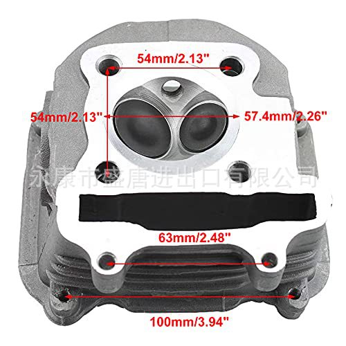 57.4mm GY 6 150CC cylinder head kit fit kart scooter motorcycle