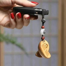 崖柏雕刻诸事顺利圣杯手机链钥匙扣木雕对牌实木工艺品文玩礼品