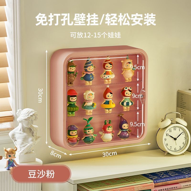 ブラインドボックス収納展示棚壁掛け式バブルマット展示箱陳列壁掛け棚透明手作りキャビネット|undefined