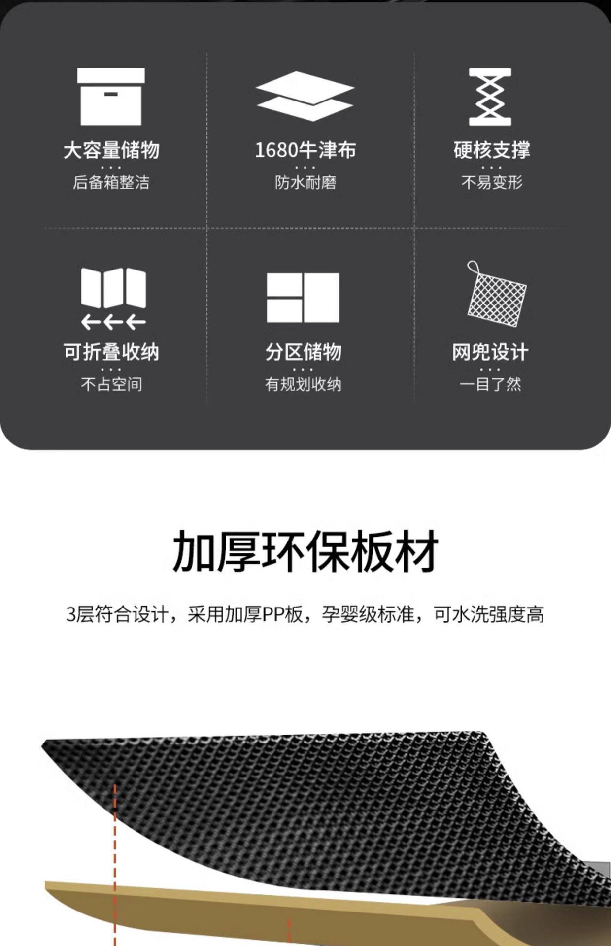 Car Storage Box, Trunk Organizer, Multifunctional Foldable Storage Box, Car-Mounted Oxford Cloth Organizer, Magic Storage Solution