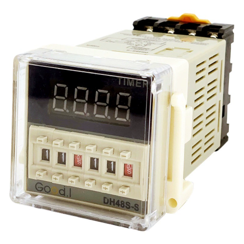 Цифровой дисплей реле времени DH48S-S цикл 1Z одиночный group-2Z двусторонний переключатель таймера задержки оптом скидки