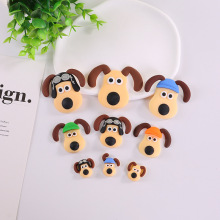 卡通掌门狗软胶diy配件漱口水杯立体贴3D小狗手机壳贴片洞洞鞋