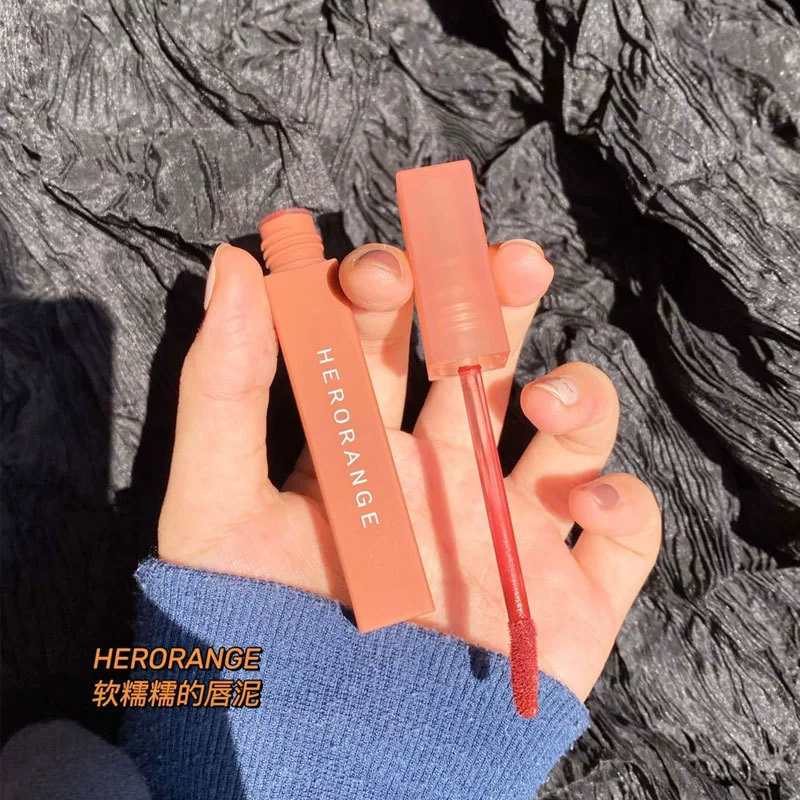 Помада HERORANGE, крем, матовая помада, блеск для губ, молочный чай