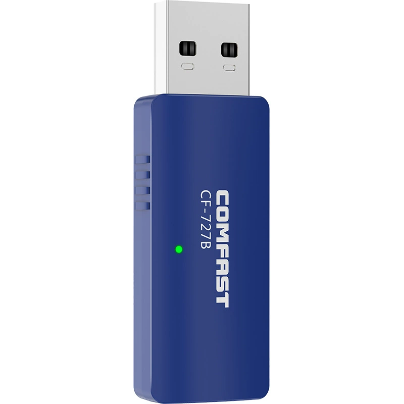 USB беспроводная сетевая карта маленькая, портативная Bluetooth+WIFI 2-в-1 1300Mbps двухдиапазонная Wi-Fi передатчик