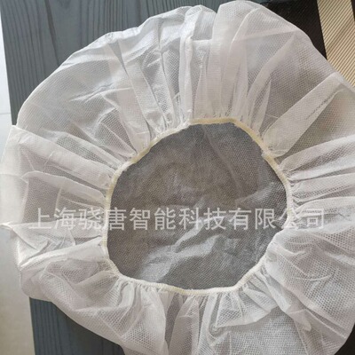 无纺布淋膜覆膜防水圆顶帽PP+PE覆膜防水防尘头部防护无纺布圆帽|ru