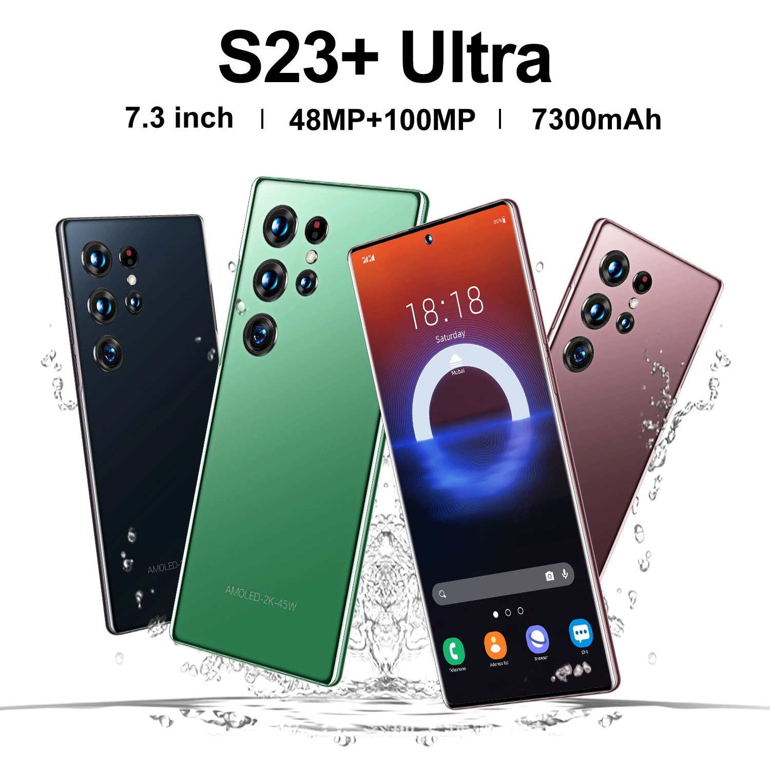 Смартфон S23 Ultra, 16 ГБ + 1 ТБ, большой HD-экран, 4G, варианты регионов