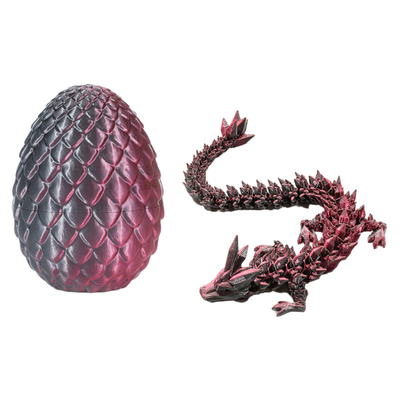 跨境批发3D打印龙蛋神龙套装玩具宝石龙摆件手办礼物装饰创意潮玩|undefined