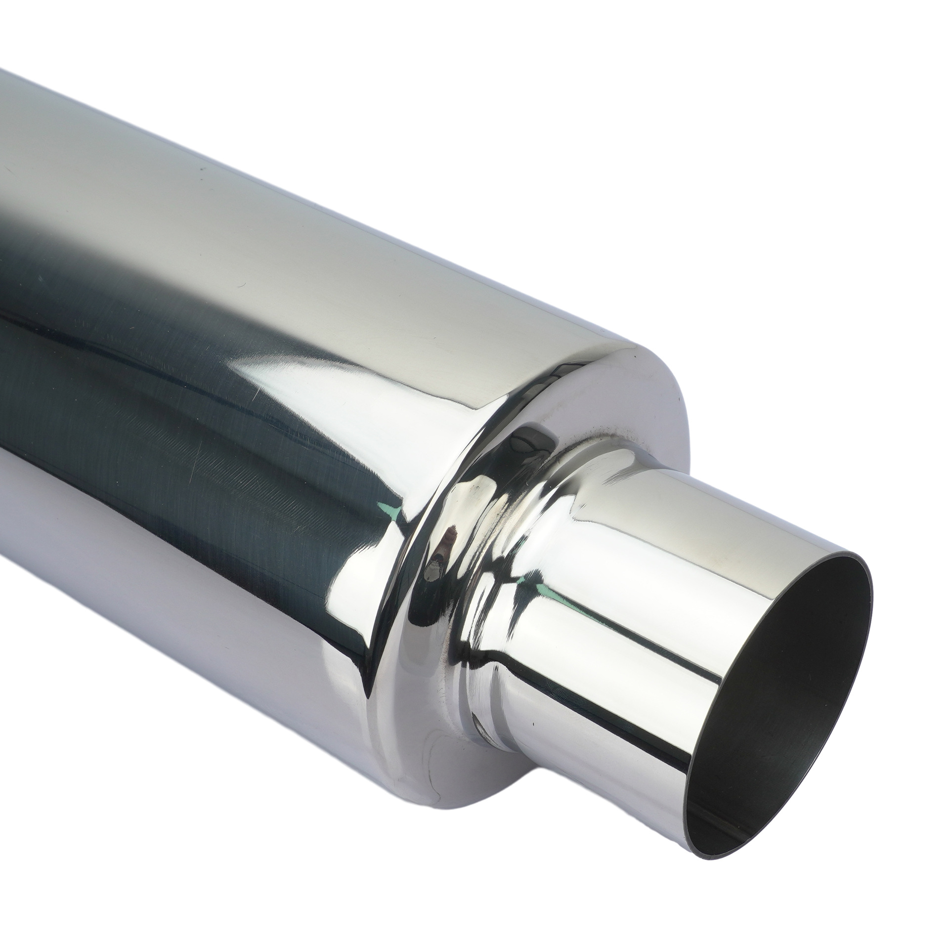 Silencer Direct Exhaust Bright Silver Decorative Silencer Universal Car Stainless Steel Exhaust Pipe Modification Parts Cross-Border
