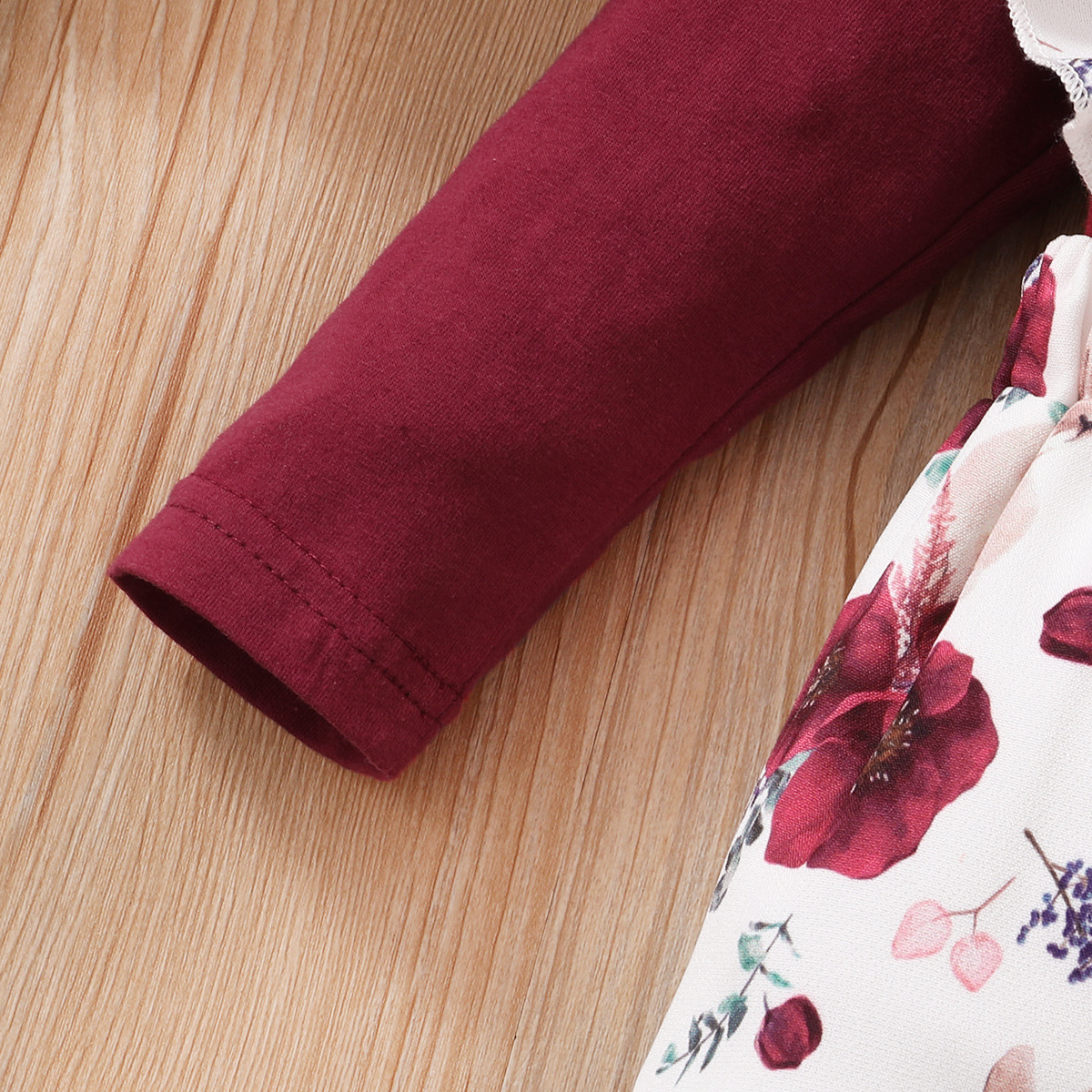 Warm Function Retro Flower Girls Clothing Sets