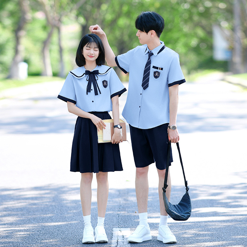 Junior High School Student Choir Performance Uniforms, High School Sports Meeting College-Style Class Uniforms, Red Song Recitation Competition Long Skirts