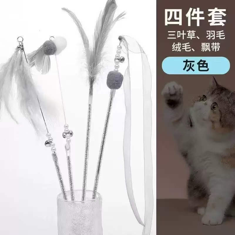 仙女杆逗猫棒耐咬互动铃铛仙女逗猫棒猫玩具工厂直销批发猫玩具|undefined